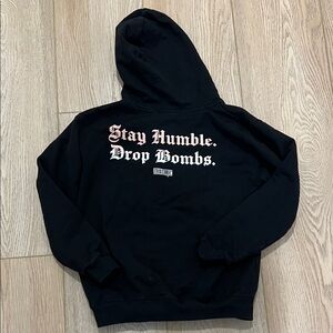 Baseballism youth large black hoodie